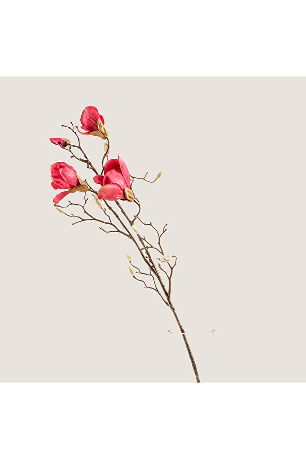 Artificial Magnolia Stem Bloom 87 cm Natural