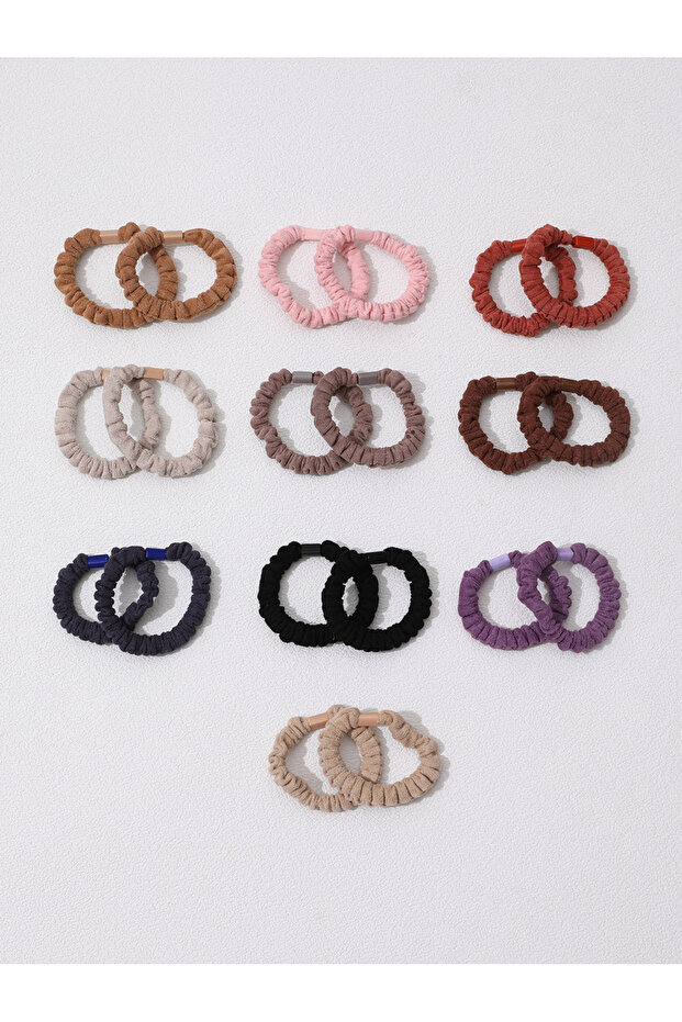 Set of 20 - Textured Hair Ties