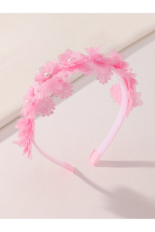 Solid Flower Applique Headband