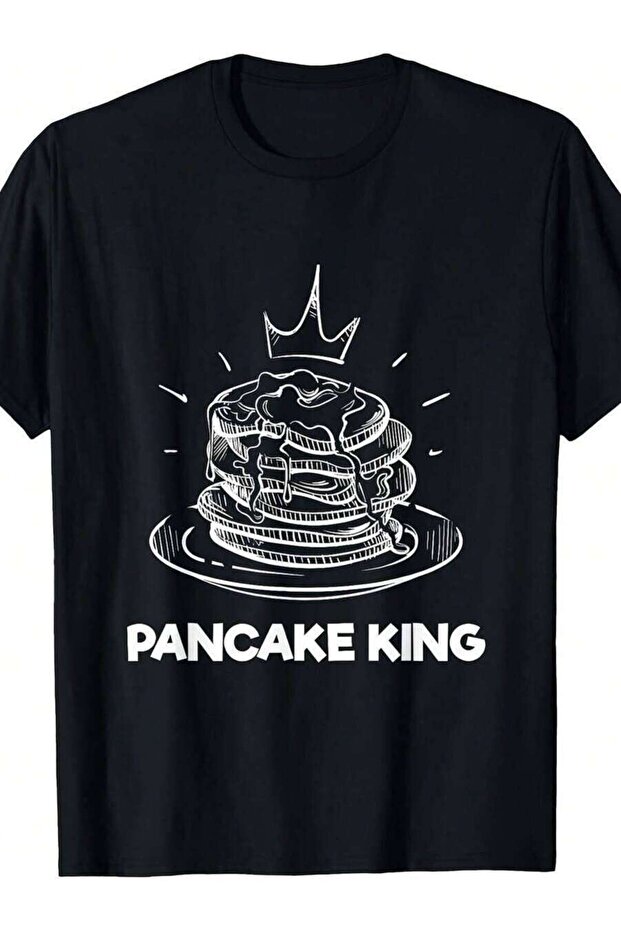 تي شيرت Pancake King Crown Funny Brunch Breakfast Lover