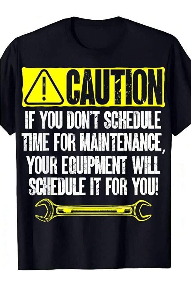 تي شيرت رجالي بأكمام قصيرة مطبوع عليه "Technician Caution Maintenance Worker"، قميص أنيق قابل للتنفس، مناسب للاستخدام في عطلة نهاية الأسبوع، هدية للعطلات، 1