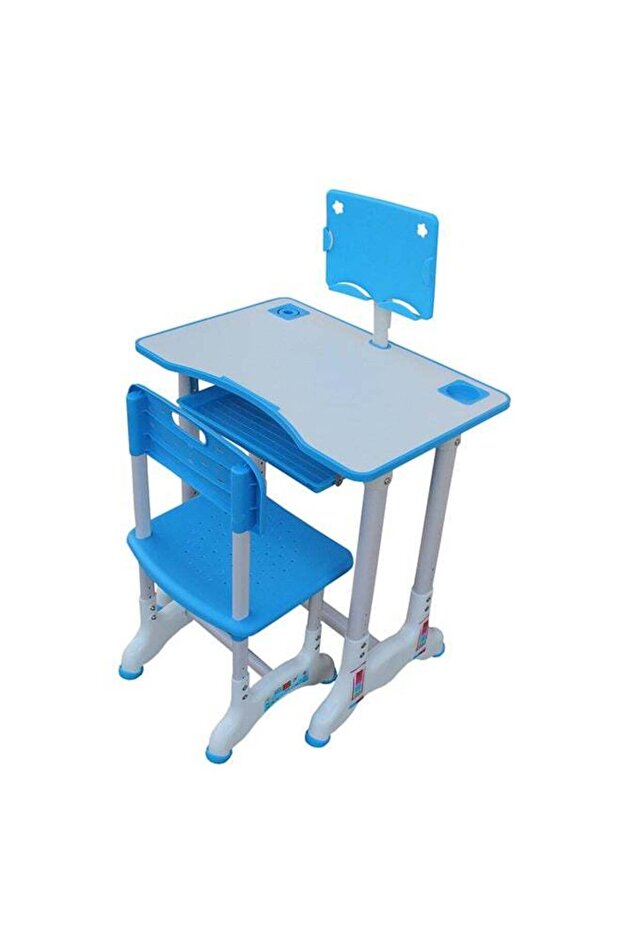 Generic Modern Multi-Function Foldable Ergonomic Study Table Blue