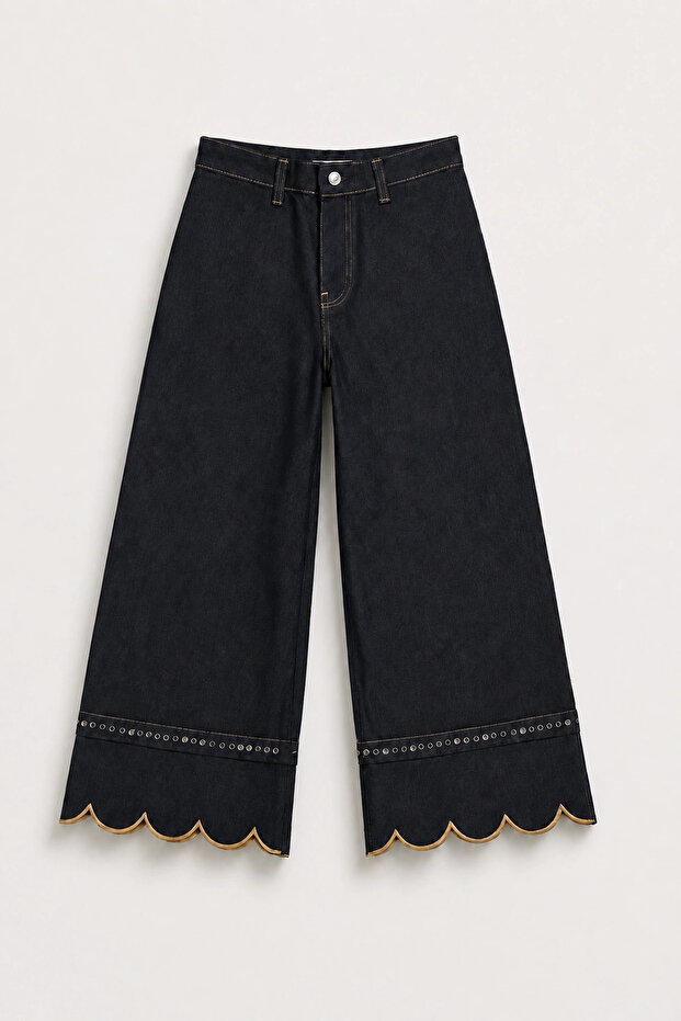 5-14 Years Blush Edition Girls' Pants-Indigo