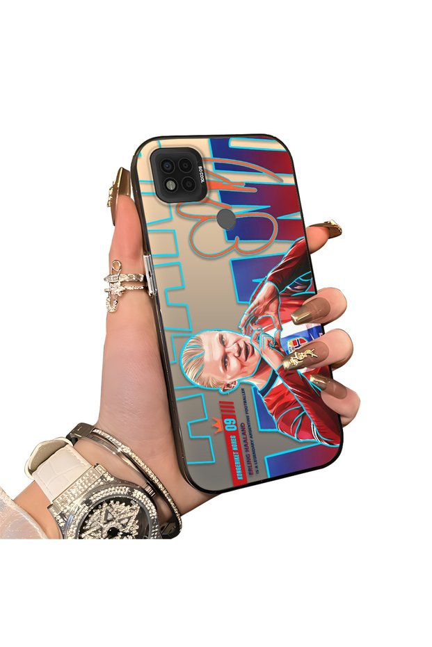 Xiaomi Poco C31 Compatible Hard Acrylic Back Silicone Edge Lens Protection Haaland Case