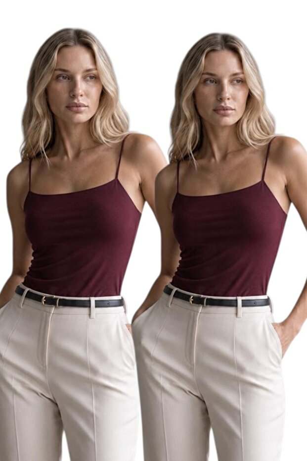2-Pack Women's Thin Strap Tank Tops
