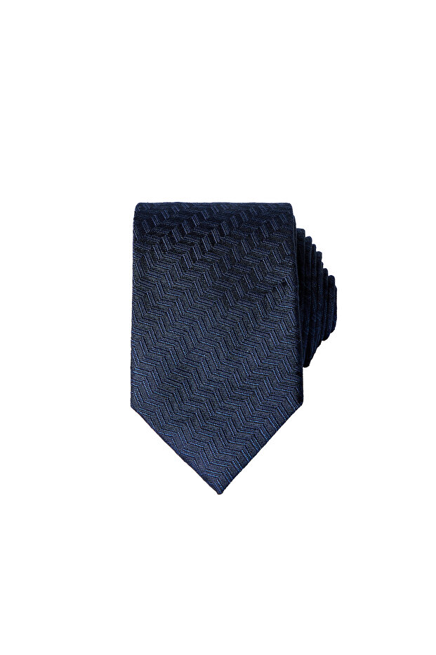 Italian Patterned 100% Silk Tie
