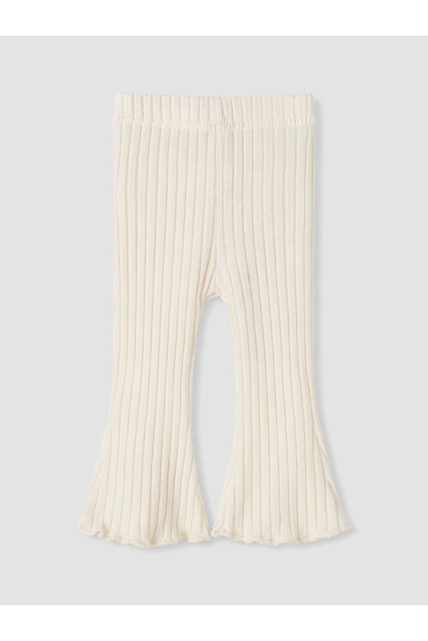 Özmarka New Season Beige Elastic Waist Baby Girl Spanish Style Leggings