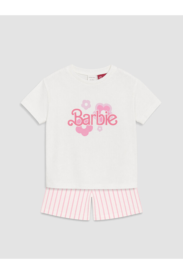 Esvab • Modern & Stylish Barbie Printed Baby Girl Shorts Pajama Set