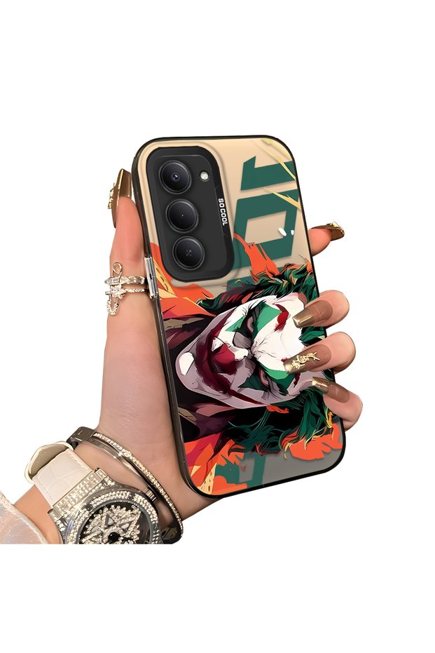 Xiaomi Redmi 15 5g Compatible Hard Acrylic Back Silicone Edge Lens Protection Joker Case
