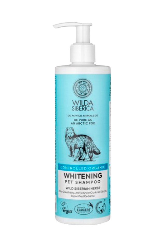 Wilda Siberica Controlled Organic, Natural & Vegan Whitening pet shampoo, 400 ml