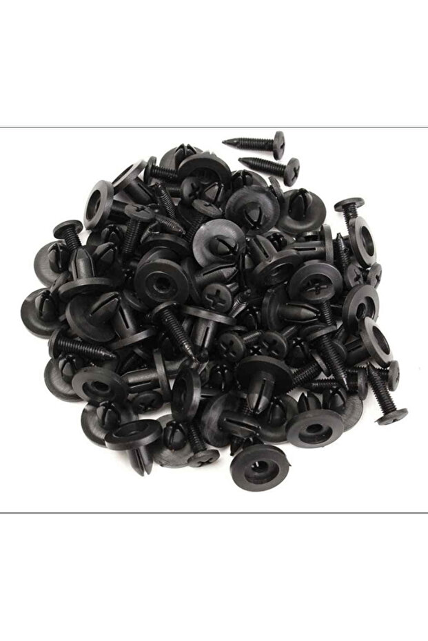 50-Pack Car Fender Retainer Plastic Clip Portable Rivets Door Panel Push Pins Fixing for 6mm Hole Accessory