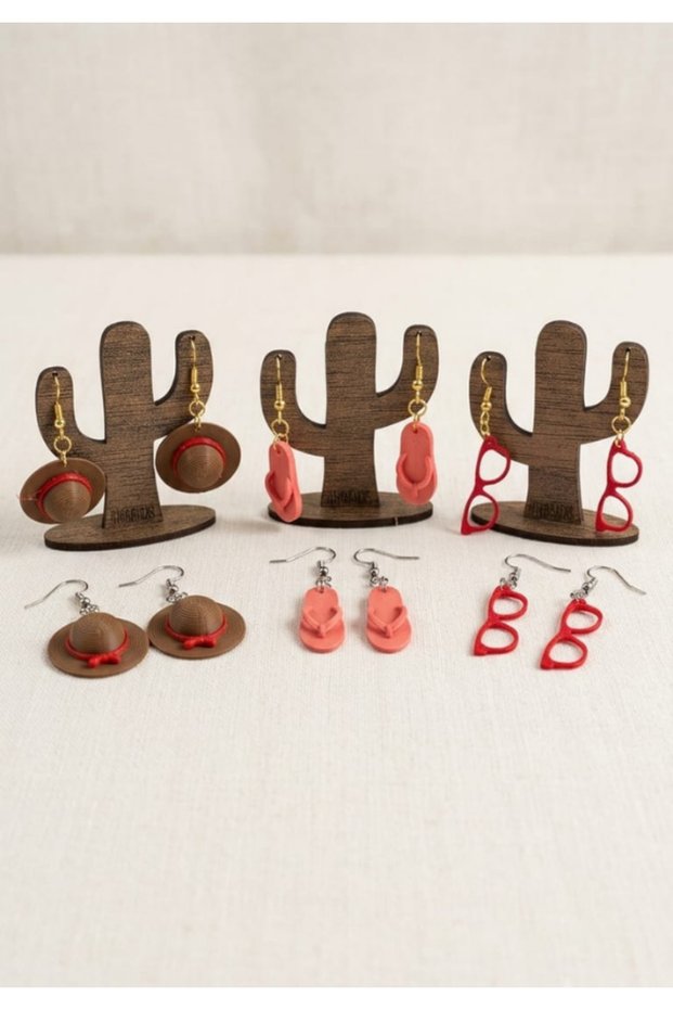 Printed Earring Set (3 Pairs)