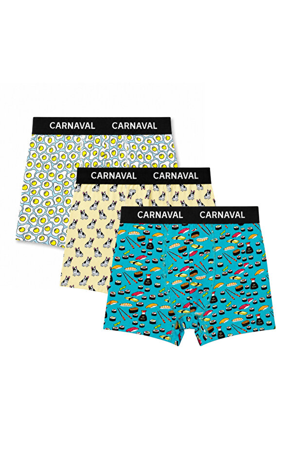 Carnaval Food Mood Men's Boxer Set of 3