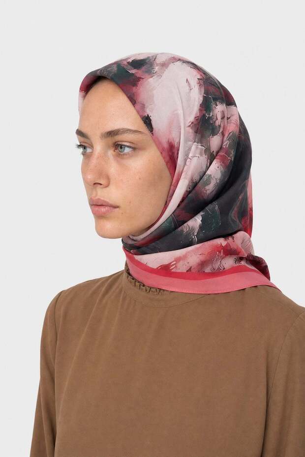 Umber Desen Hebei Silk Scarf