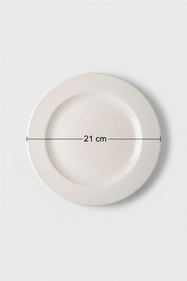 12-Pack Tuna Pasta Plate 21cm Cream