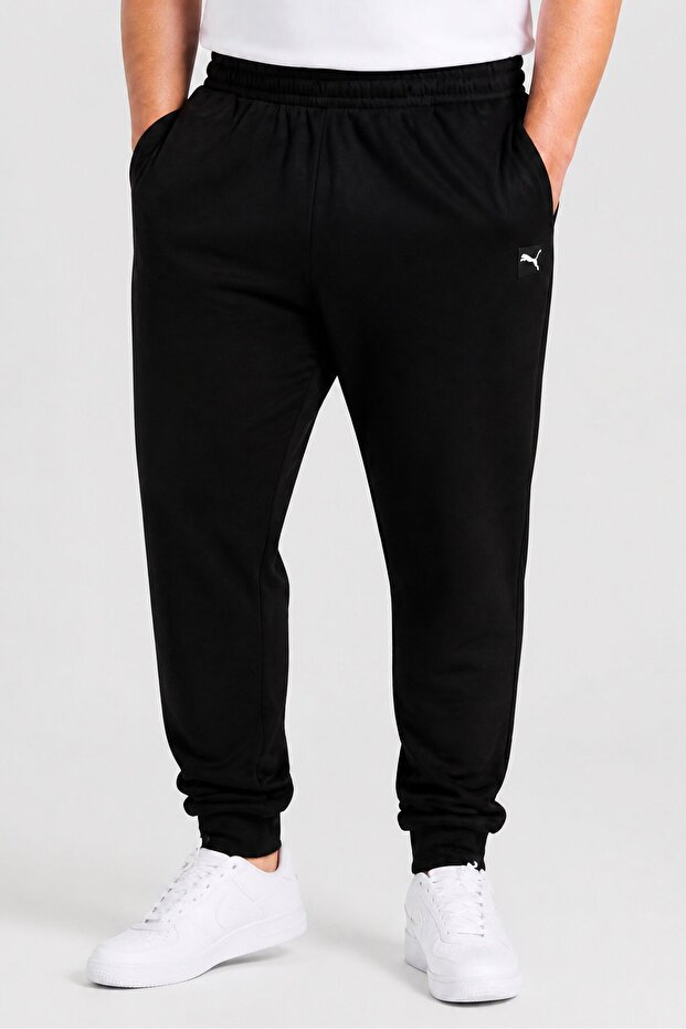Men Sportswear Fit Outdoor Sweatpants, Black