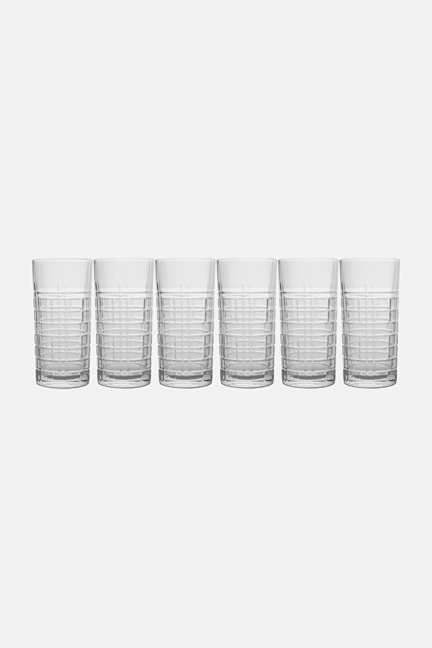 6 Pieces Brit Highball Glass, Transparent