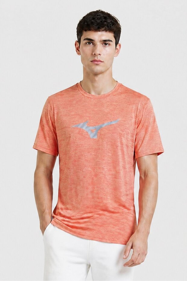 Men Sportswear Fit Short Sleeve Training T-Shirt, Orange