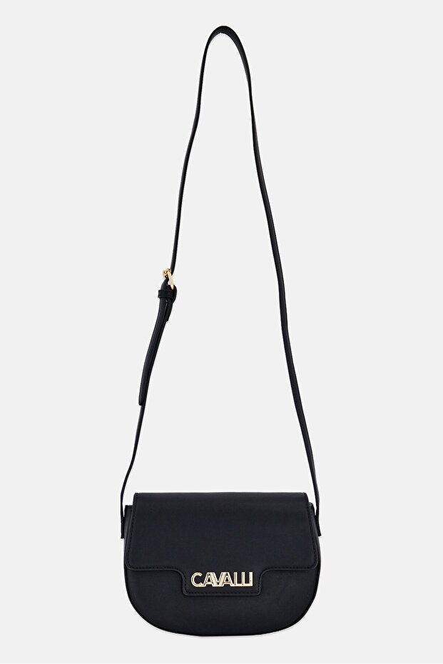 Women Brand Logo Crossbody Bag, Black