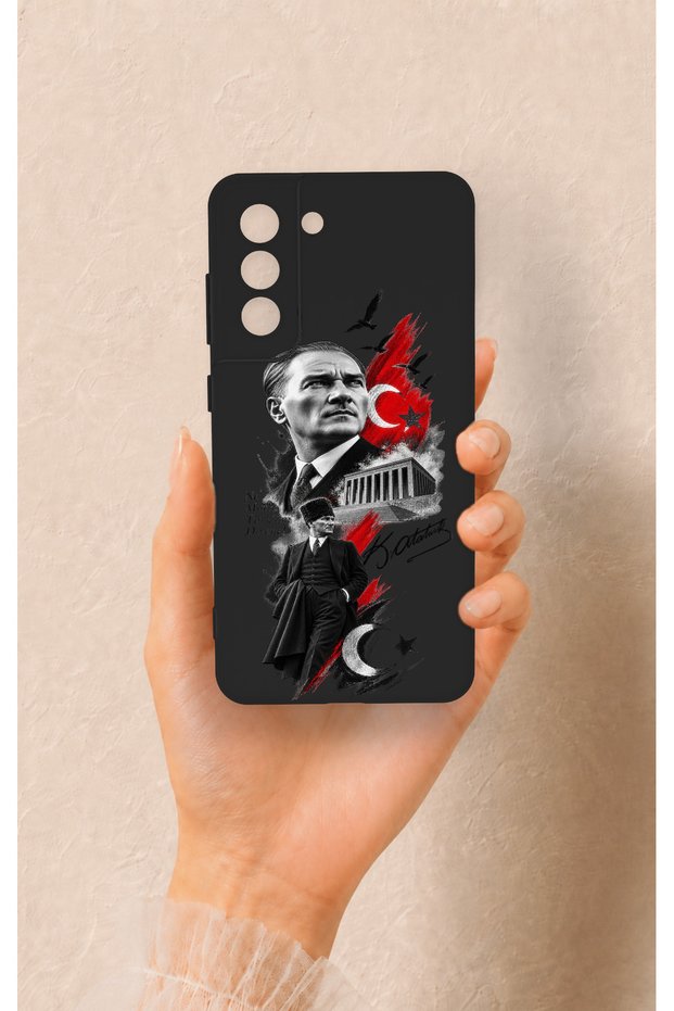 Samsung-S21Fe Compatible Ataturk Anıtkabir Patterned Silicone Case