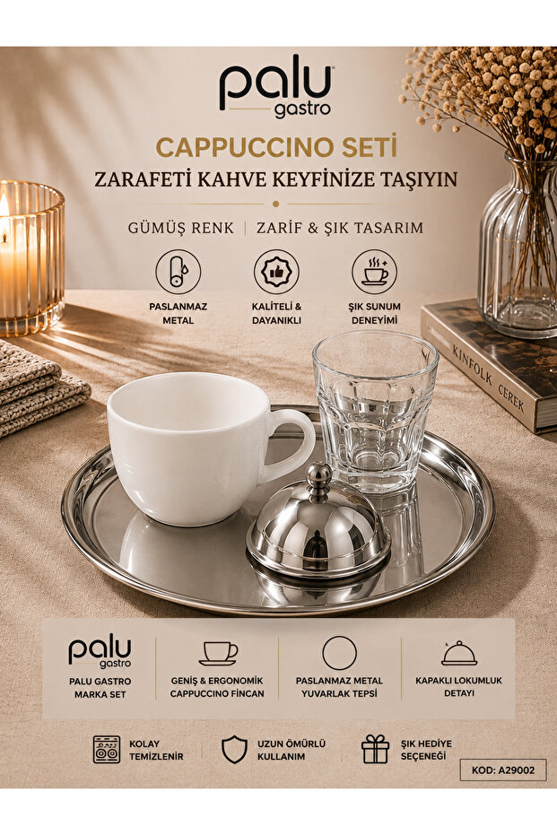 Coffee Presentation Set with Silver Tray