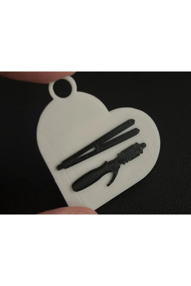 6-Piece Hairdresser Themed Keychain Hair Salon Keychain Hairdresser Accessory Charm