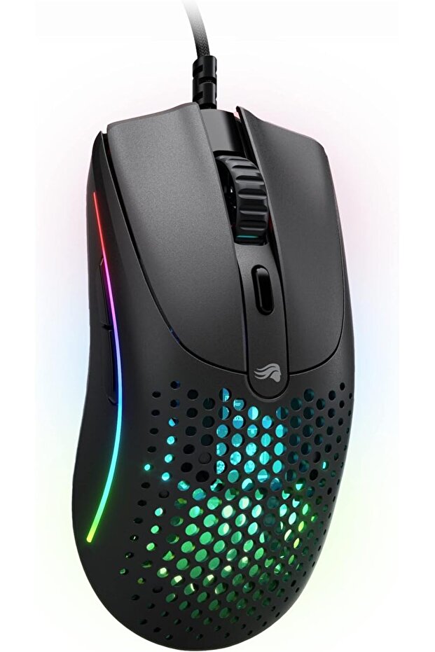 Glorious Gaming Mouse - Model O 67 g Superlight Honeycomb Mouse, RGB Matte White Mouse - USB Gaming