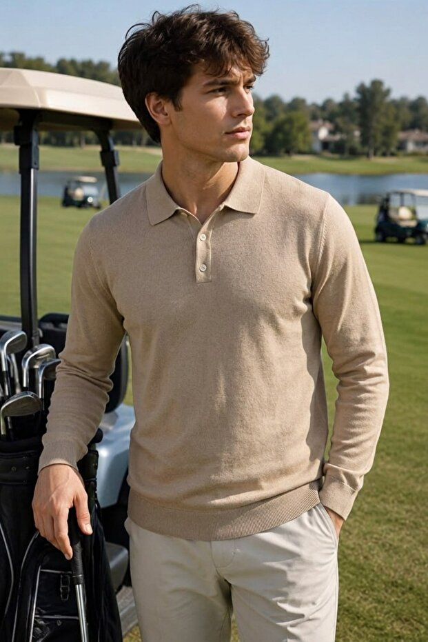 Men's Molded Knitted Urban Cream Sweater
