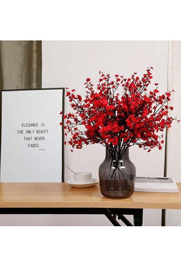 6 Pcs Artificial Flowers Bulk Real Touch Faux Gypsophila Bouquet Fake Plastic Silk Flowers fo