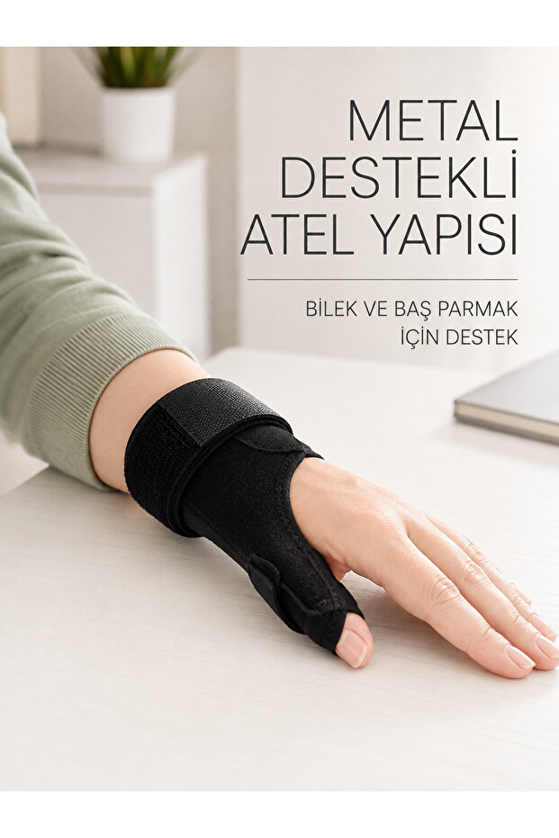De Quervain El Bilekliği Metal Splint with Thumb and Wrist Support