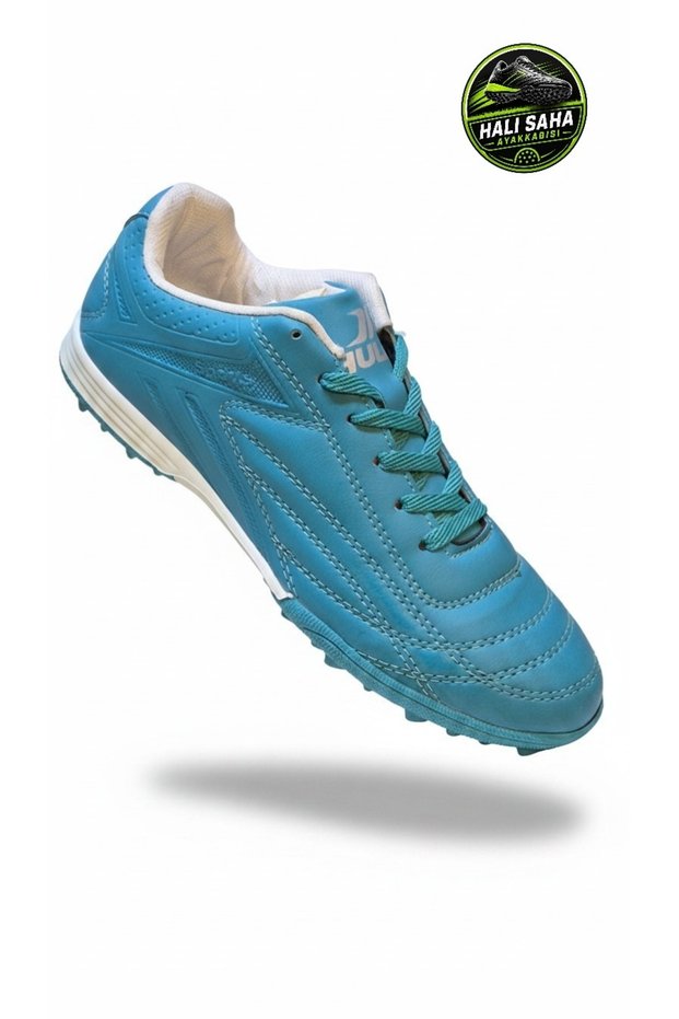 8228 Men's Orthopedic Sole Lace-Up Adult Astroturf Shoes - Men's Astroturf Turquoise Football Shoes