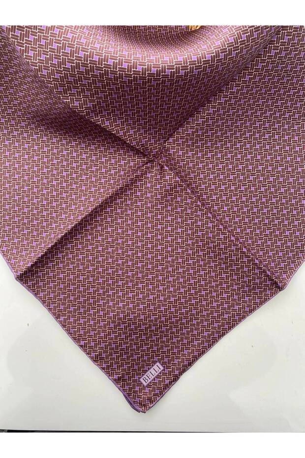 Rhythmic Pattern Twill Silk Scarf