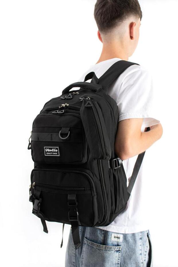 Ventis Unisex School 2-Piece Set Bag High School Middle School Backpack with Pen Holder 43*30 cm Multi-Pocket Vnt7-C