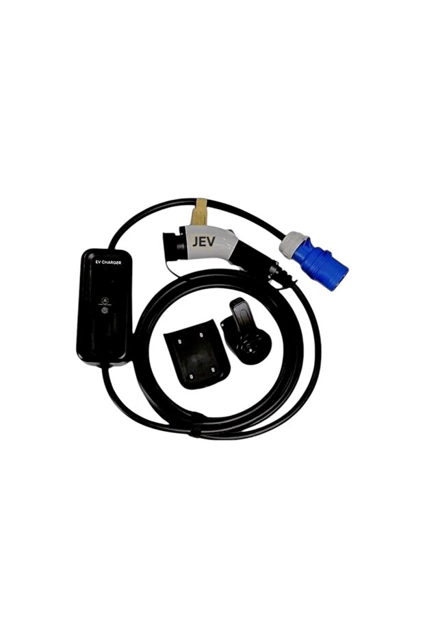 7kW Portable GB/T EV Charger 32A with WiFi & Mobile App, Adjustable 6A–32A, LCD Display, 5m Cable