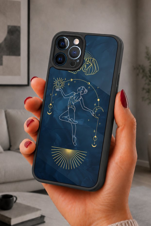 حافظة مقاومة للصدمات متوافقة مع هاتف iPhone 12 Pro Max مع حماية للكاميرا بنمط راقصة