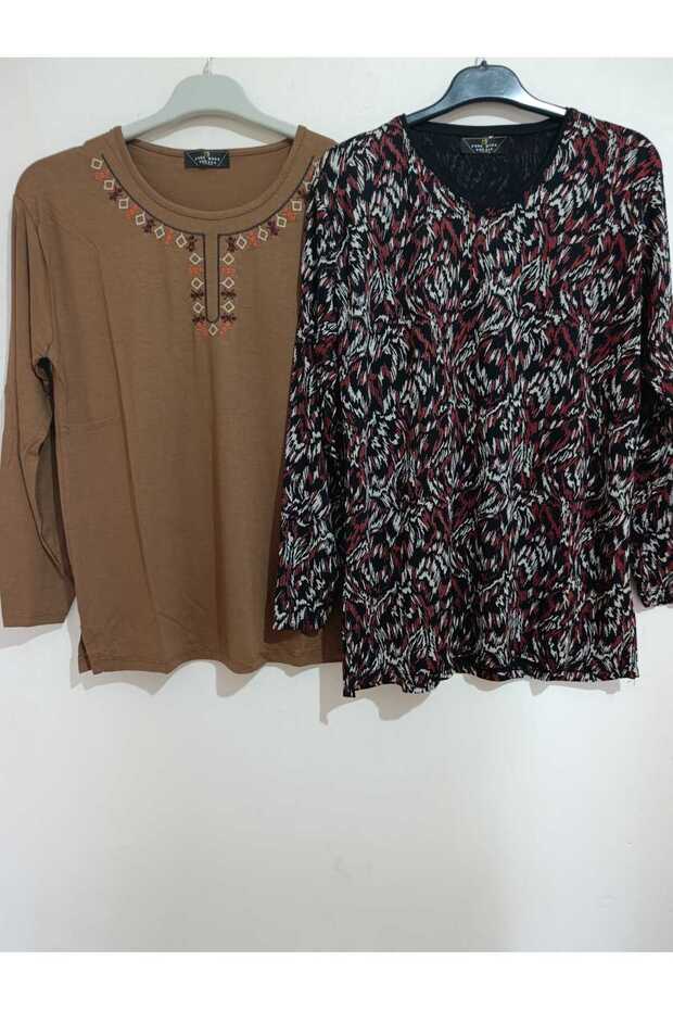 Pack of 2, Full Summer Wear, Long Sleeves, Viscose, Anti-Sweat, Blouse