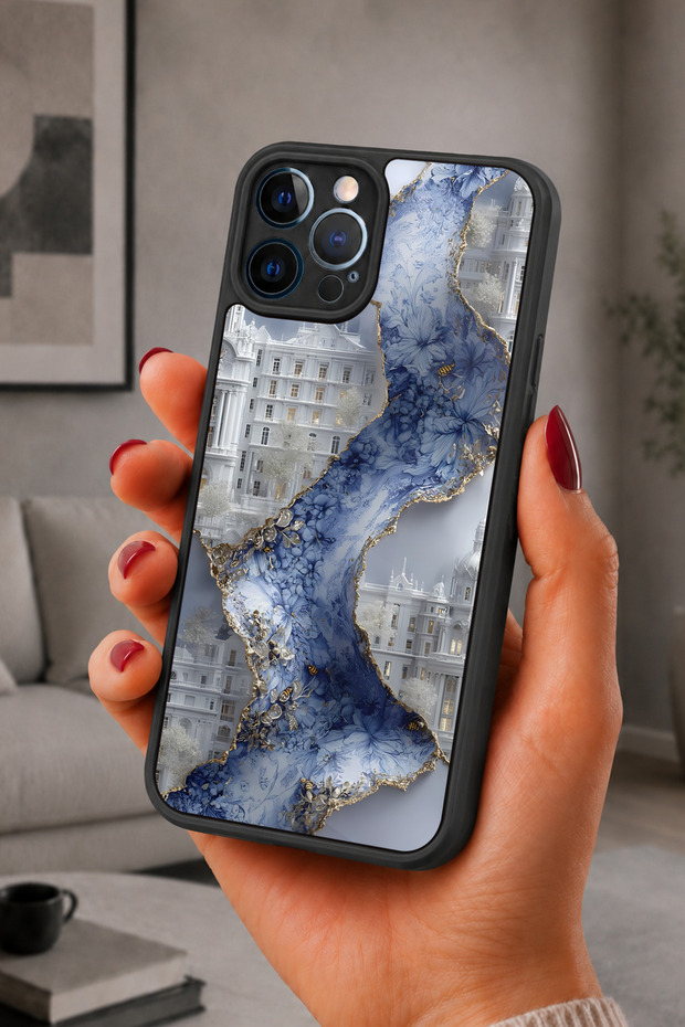 حافظة مقاومة للصدمات متوافقة مع هاتف iPhone 12 Pro Max مع حماية للكاميرا بنمط عصر النهضة