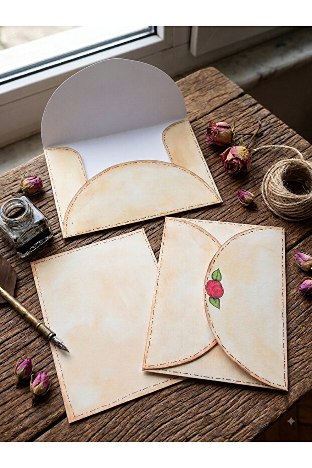 مظروف مزخرف بالورود (25 قطعة)