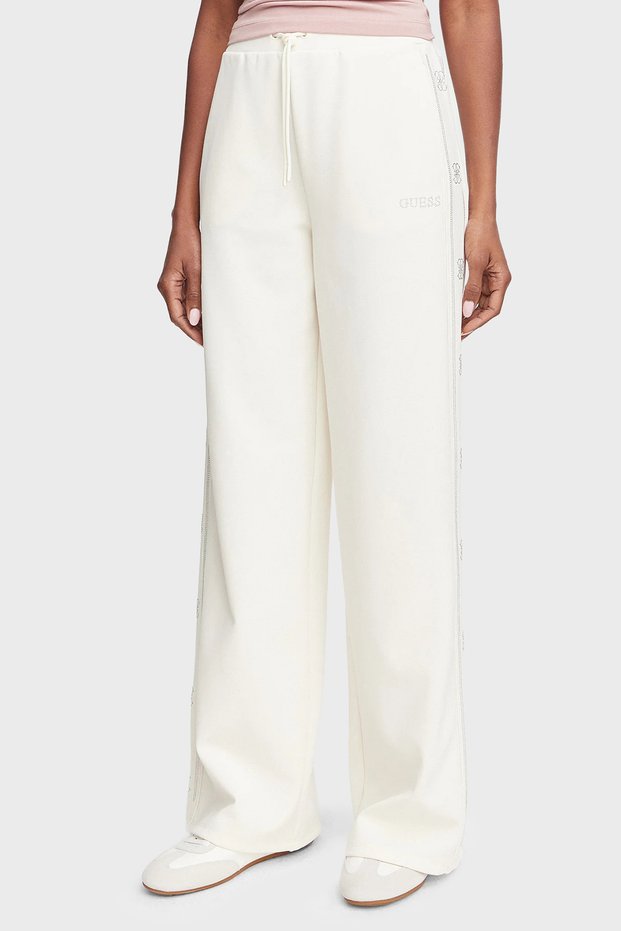 Octavia Loose Fit Normal Waist Wide Leg Stone Detailed Trousers V5Bb12Kcx22 Women's Pants V5Bb12