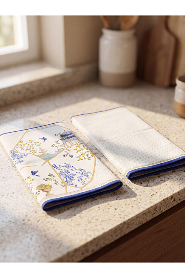 Timeless Clothing & Timeless Choices Embroidered Cleaning Cloths 2-Pack 40X60 cm