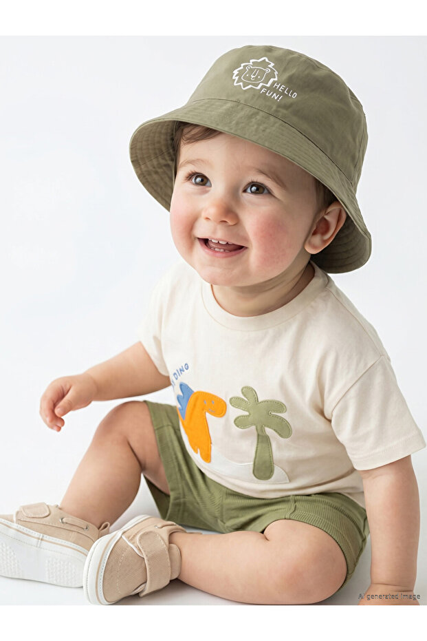 Lcw Baby Embroidered Baby Boy Bucket Hat