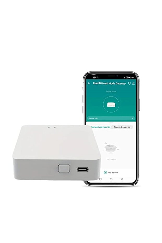 UanTii Tuya Multi-mode Gateway Hub Wired Zigbee Bridge for Tuya ZigBee and Bluetooth Mesh Devices,S