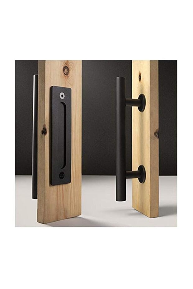 Sliding Door Handle, Heavy Duty Barn Door Handle Stainless Pull Hardware Set Hardware Handle for Cl