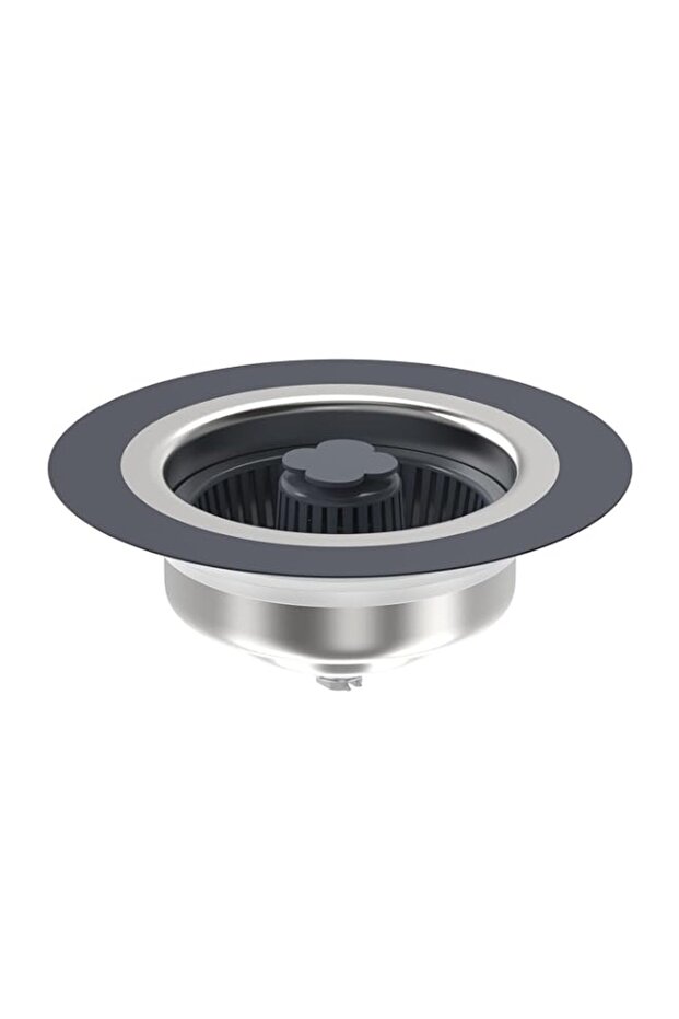 Aputue Kitchen Sink Drain Strainer, 2 in 1 Pop-up Stopper with 304 Stainless Steel Basket, Universa