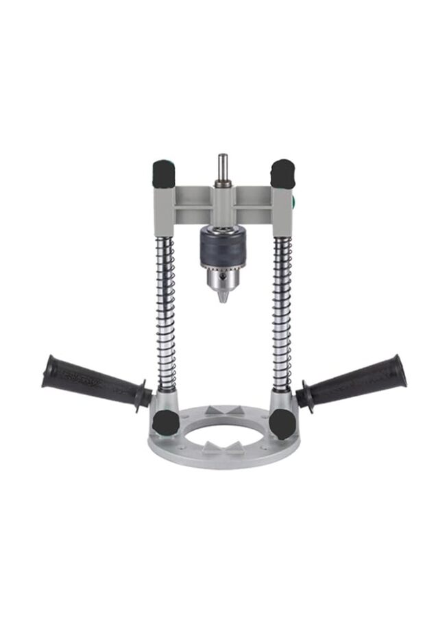 THE WHITE SHOP 4525404 Multi-Angle Drill Guide Attachment For 1/4In. & 3/8In. Drills,Silver