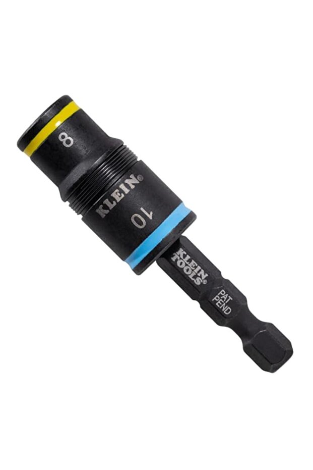 Klein Tools 32931M 2-in-1 Impact Socket Features Flip Socket, 2 Metric Hex Sizes, 8mm and 10mm, Imp
