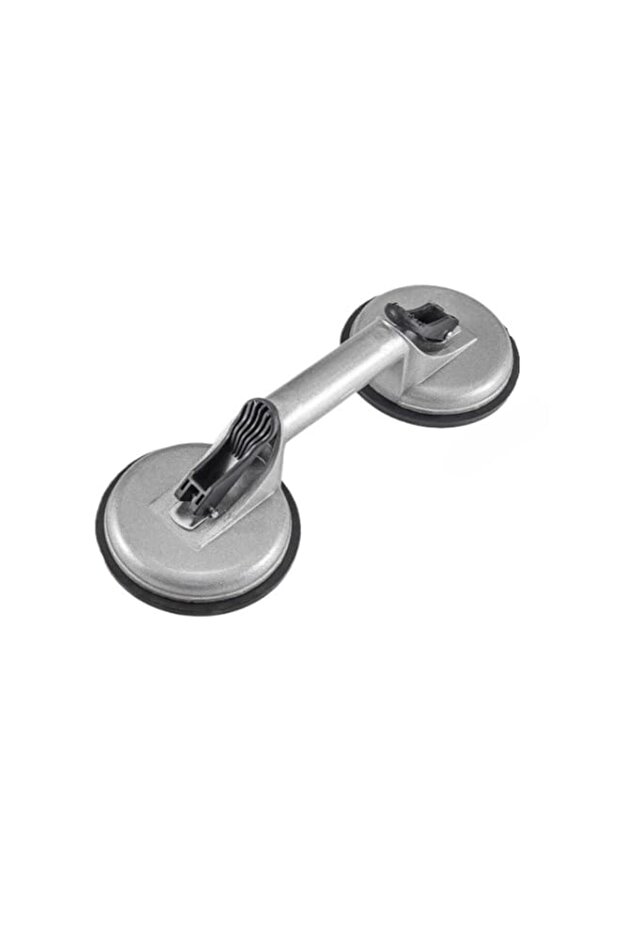 Glass Suction Cup, Premium Rubber Pad Metal Handle Vacuum Glass Lifter, Heavy Duty Puller with 2 Cl