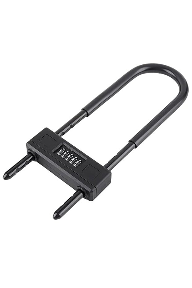 ZORBES® Cycle Lock Heavy Duty 5-Digit Combination Lock Large U-Shape Adjustable Shackle Security Lo