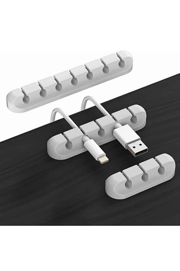 Cable Organizer Clips – 3-Pack Multi-Slot Cord Holders (3, 5 & 7 Slots) – Peel, Stick & Tame The Ca