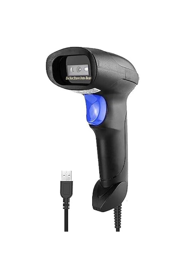 Shreyans Barcode Scanner 1D Wired USB Barcode Scanner for Fast & High Speed Scanning Experience | O
